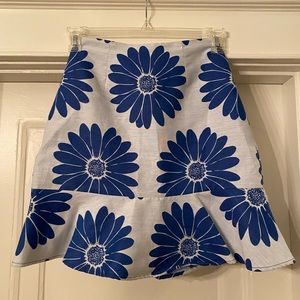 Anthropologie Hutch Floral Print Skirt Fit and Flare Size 0